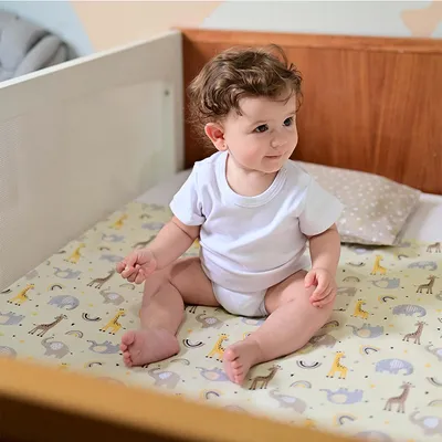 Jogo de Lençol Berço Americano Bublim Girafa - 3 Peças Jogo de Lençol Berço Americano Bublim Girafa - 3 Peças